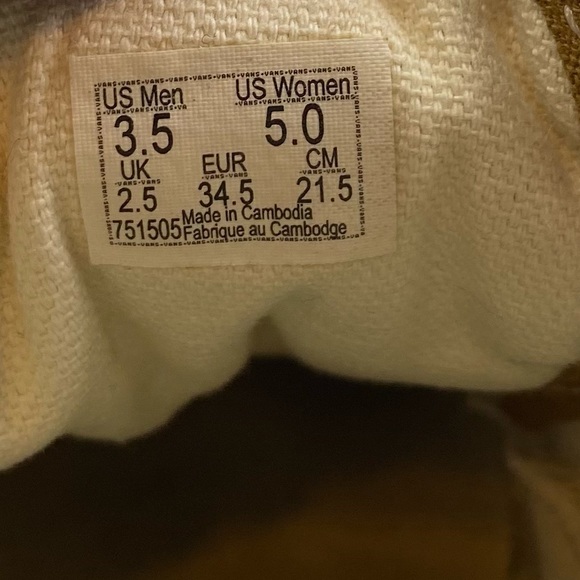 Vans mustard old Skool womens size 5 - Picture 6 of 6